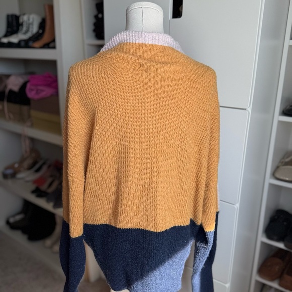 Free Assembly Multicolor Cowl Neck Sweater with Soft Knit Fabric - Picture 8 of 8